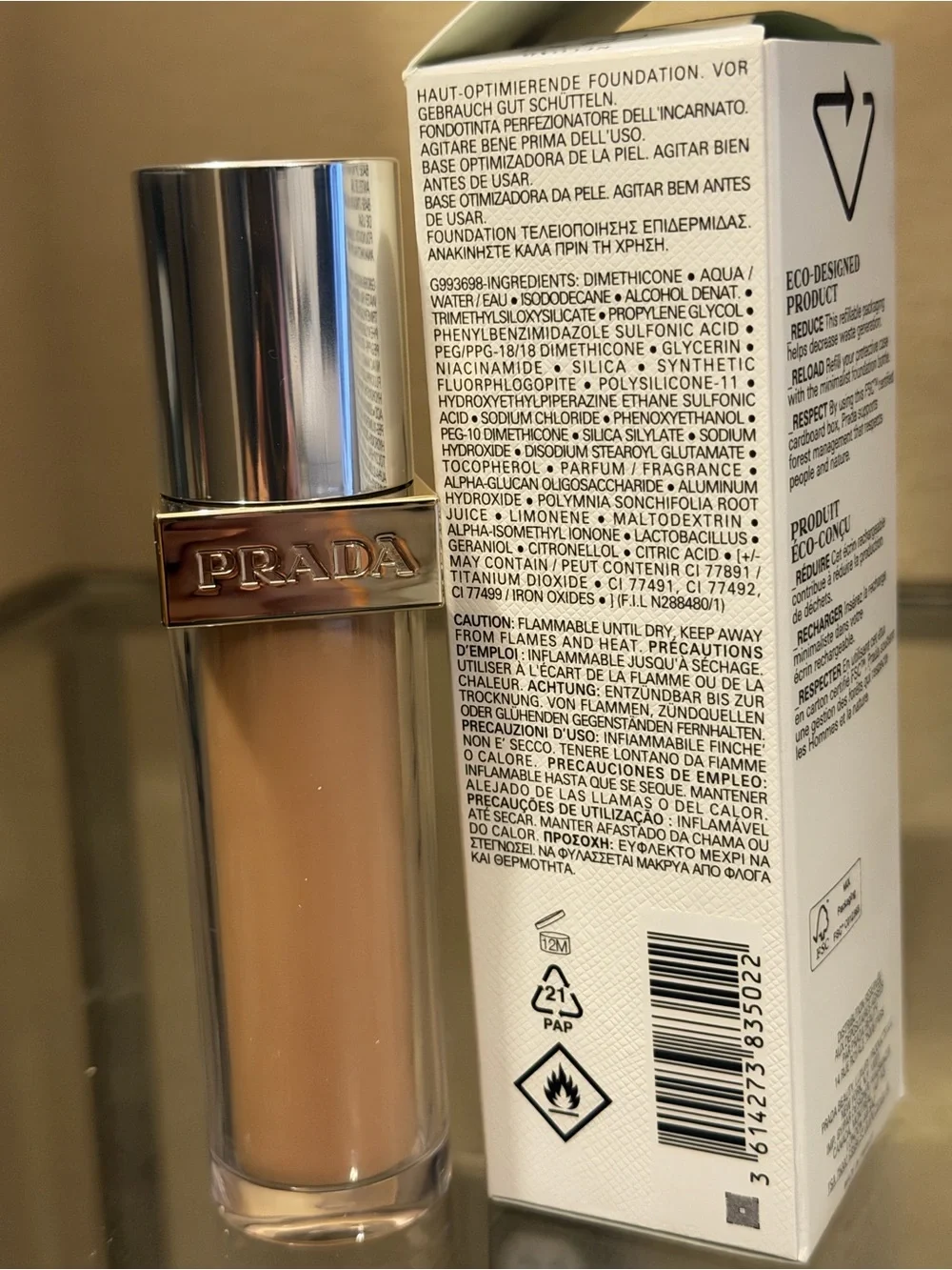 Prada Reveal Foundation MN55 Neutral Medium -